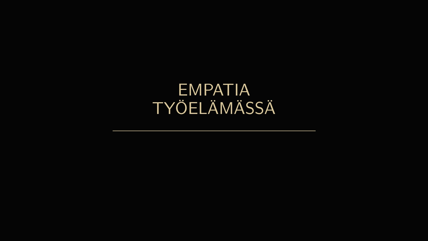 Empatia työelämässä ja ammatilliset rajat