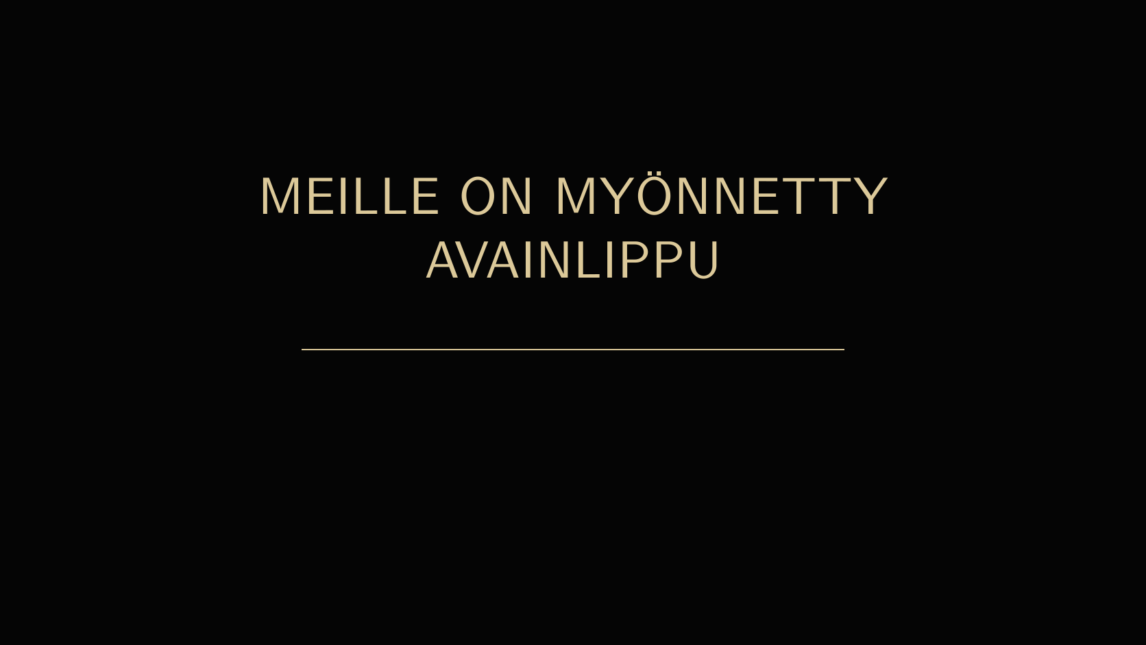 Meille on myönnetty Avainlippu